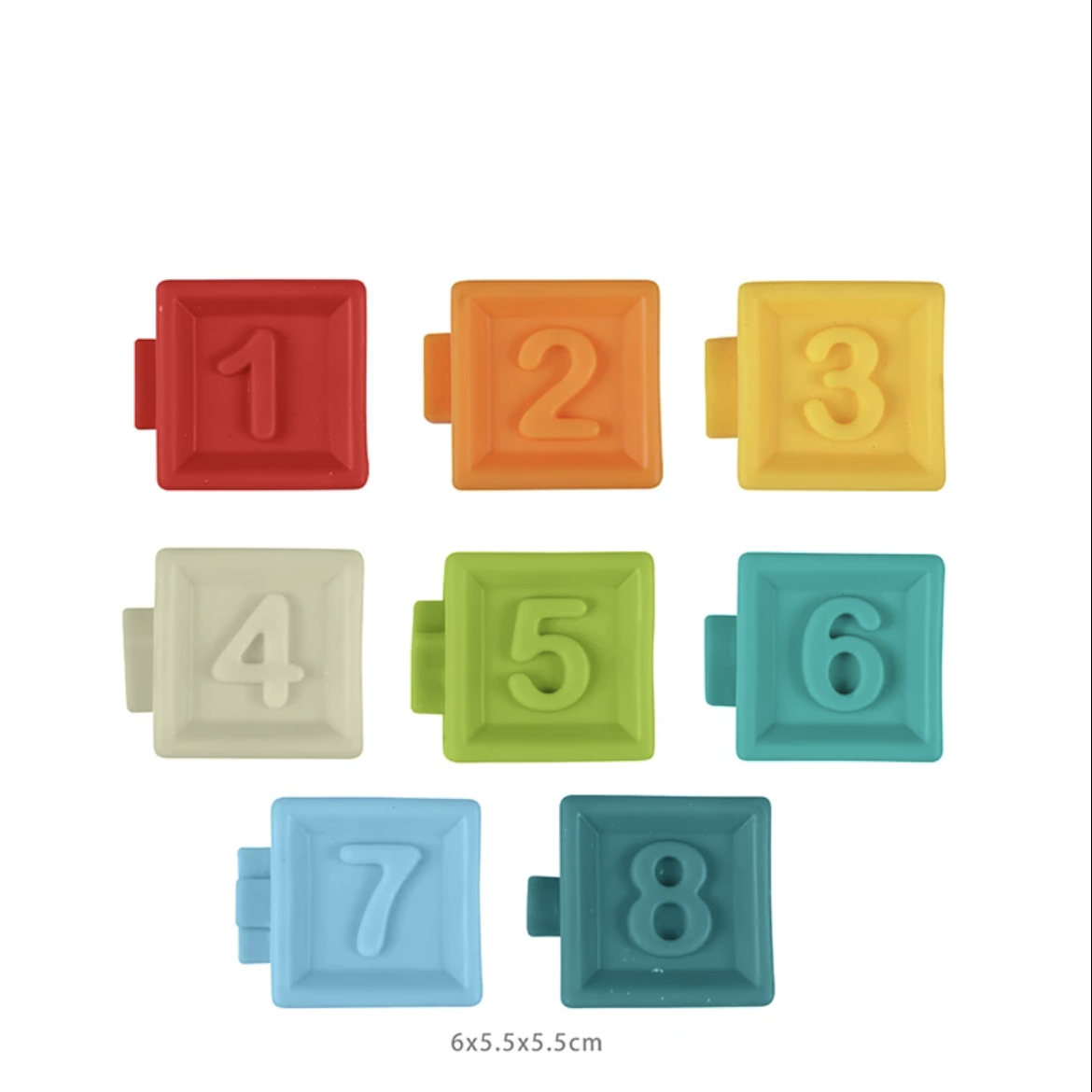 set 8 cubos de numeros