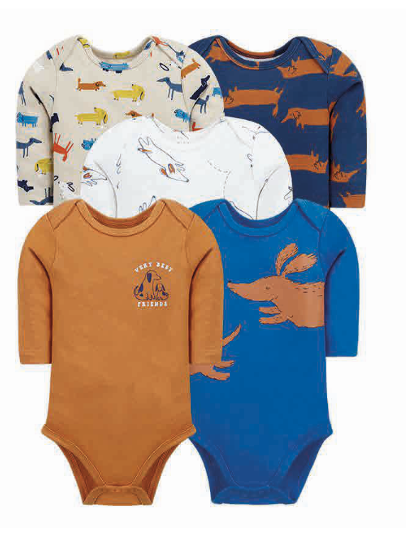 Set 5 bodys bebe m/l