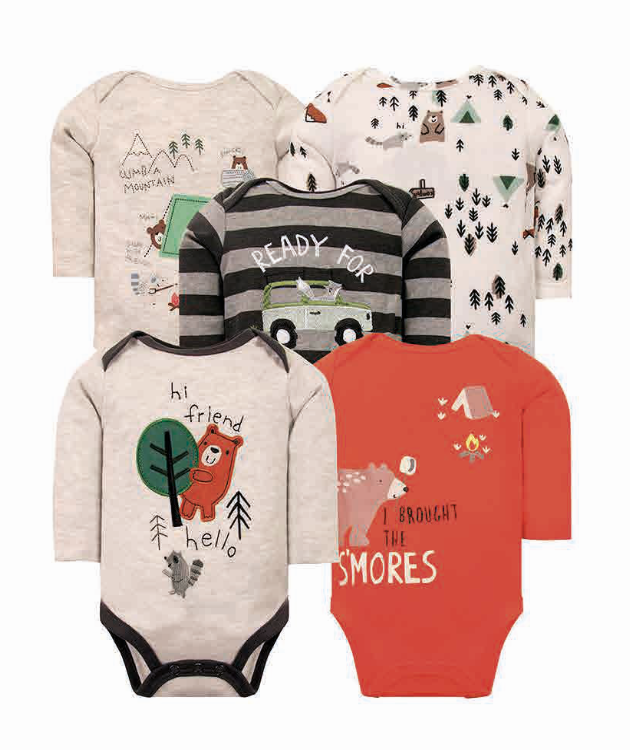 Set 5 bodys bebe m/l