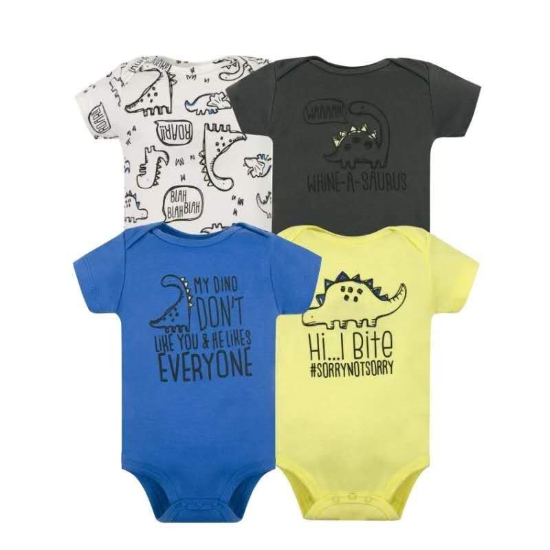 Set 4 bodys manga corta bebe
