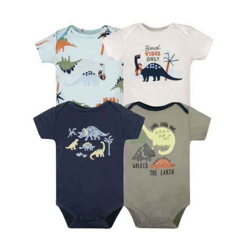 Set 4 bodys manga corta bebe