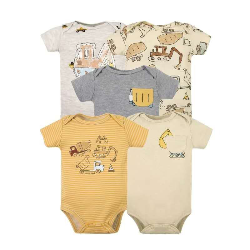 Set 5 bodys manga corta bebe