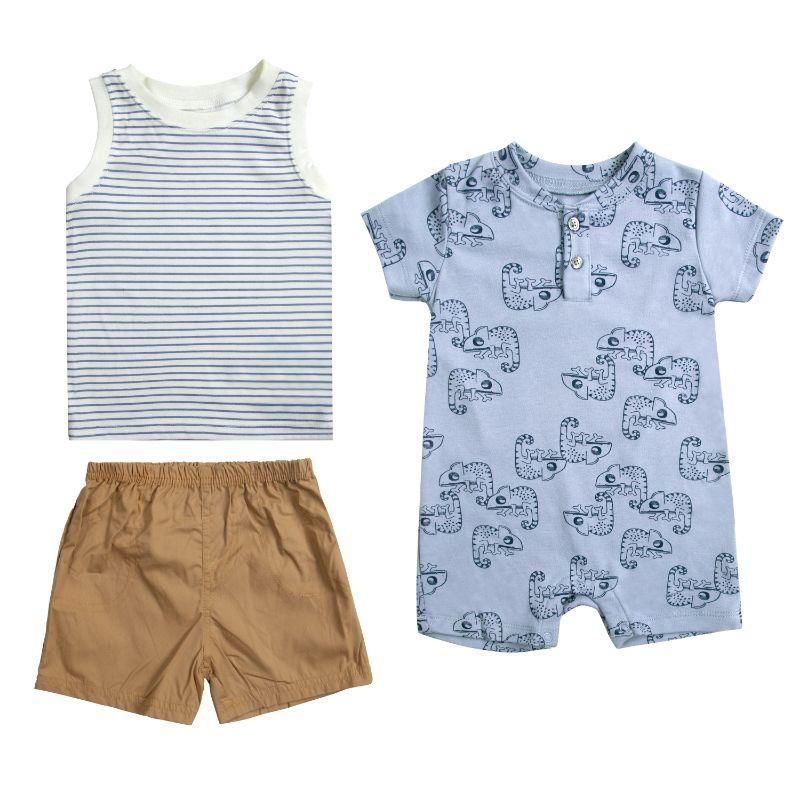 Conjunto bebe + enterito algodón